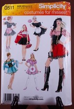 Simplicity 0511 Costumes for Misses NEW 2006 UNCUT FF Sizes 6 - 12 Pirate Nurse