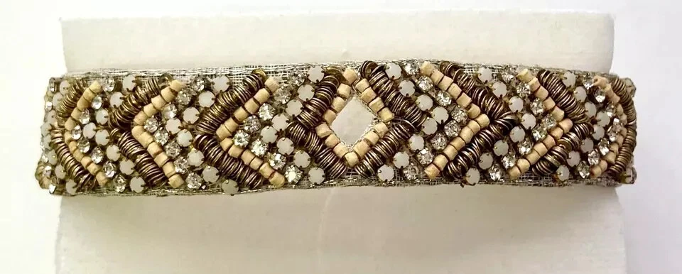 HSN Deepa Gurnani "Sara" Beaded Adjustable Slide Bracelet Brown - Image 2 of 4