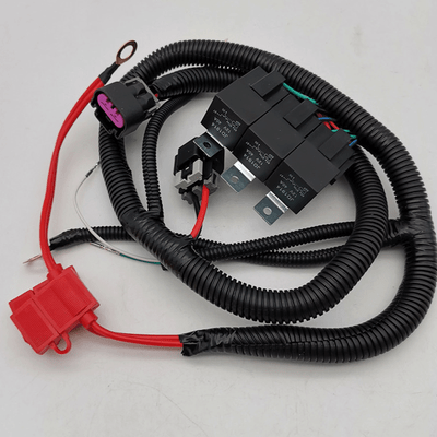 Dual Electric Fan Upgrade Wiring Harness Fit For GM Truck 1999-2006 ECU