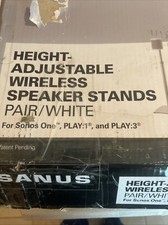 PAIR. White -Sanus WSSA1/ WSSA2 Height-Adjust...