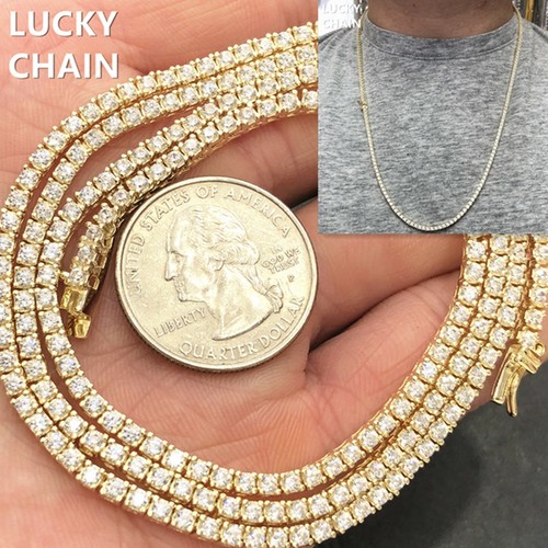 MINI TENNIS CHAIN NECKLACE 2MM 24g | eBay