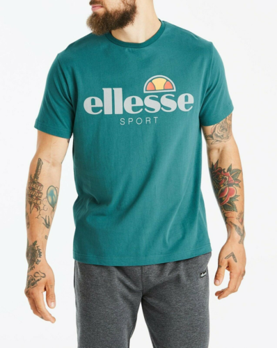 Ellesse Mens T-Shirt Casual Graphic Crewneck T-Shirt - Green - New - Afbeelding 1 van 1