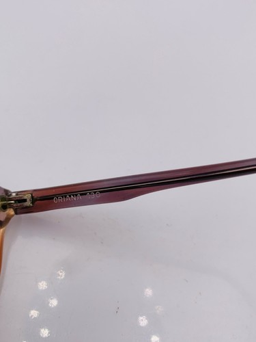 Vintage Orbit Brown Blue Transparent Oval Sunglasses USA FRAMES ONLY - Picture 5 of 7
