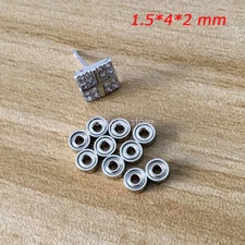 5/100PCS (1.5 x 4 x 2 mm) 681XZZ Metal Double Shielded Ball Bearings For Toy