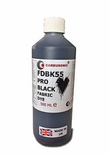 Liquid Fabric Dye Black, Clothes, Denim, Handbags, Spray, Dip,  Batik 500 ml