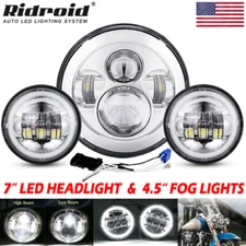 For Harley Davidson Heritage Softail Classic FLSTC LED Headlight &Passing Lights