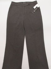 Anne Klein High Waisted Wide Leg Zip Fly Trousers Pants Dress Career Sz 12 195