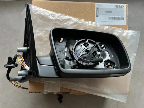 BMW 5 E60 E61 GENUINE ULO RIGHT Full Mirror Base Matte LHD until 09/05 Year