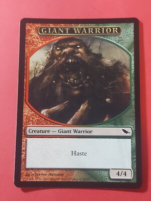 2008 Magic The Gathering Shadowmoor Tokens #10 Giant Warrior, C, cd2