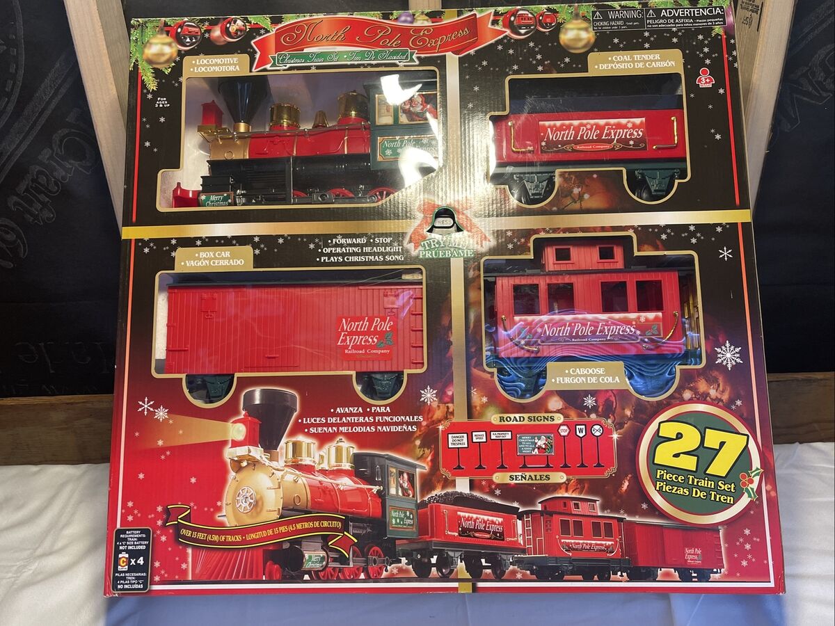 Train Set Christmas North Pole Express #62180 27 Piece Train Set Christmas North Pole Express #62180 27 Piece