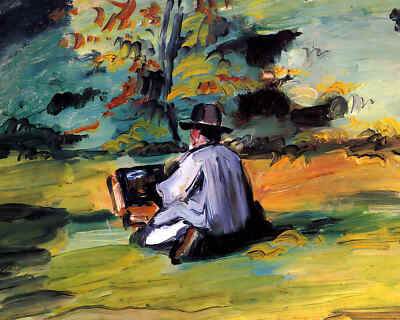 A Painter at Work Painting by Paul Cezanne 8x10'' Art Print - Acid Free