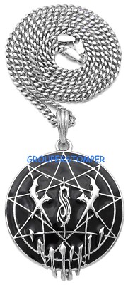 Slipknot Pendant with 24 or 30 Inch Long Necklace Mushroomhead