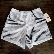 WOMEN S X SMALL 0-2 TIE DYE SHORT w POCKETS Black Soot PJ Secret Treasures BNWT
