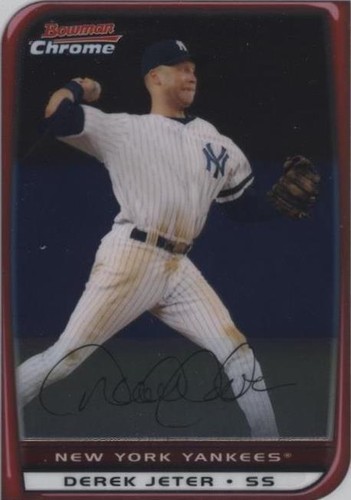 1999 Bowman Chrome #290 Derek Jeter International Refractor #/100