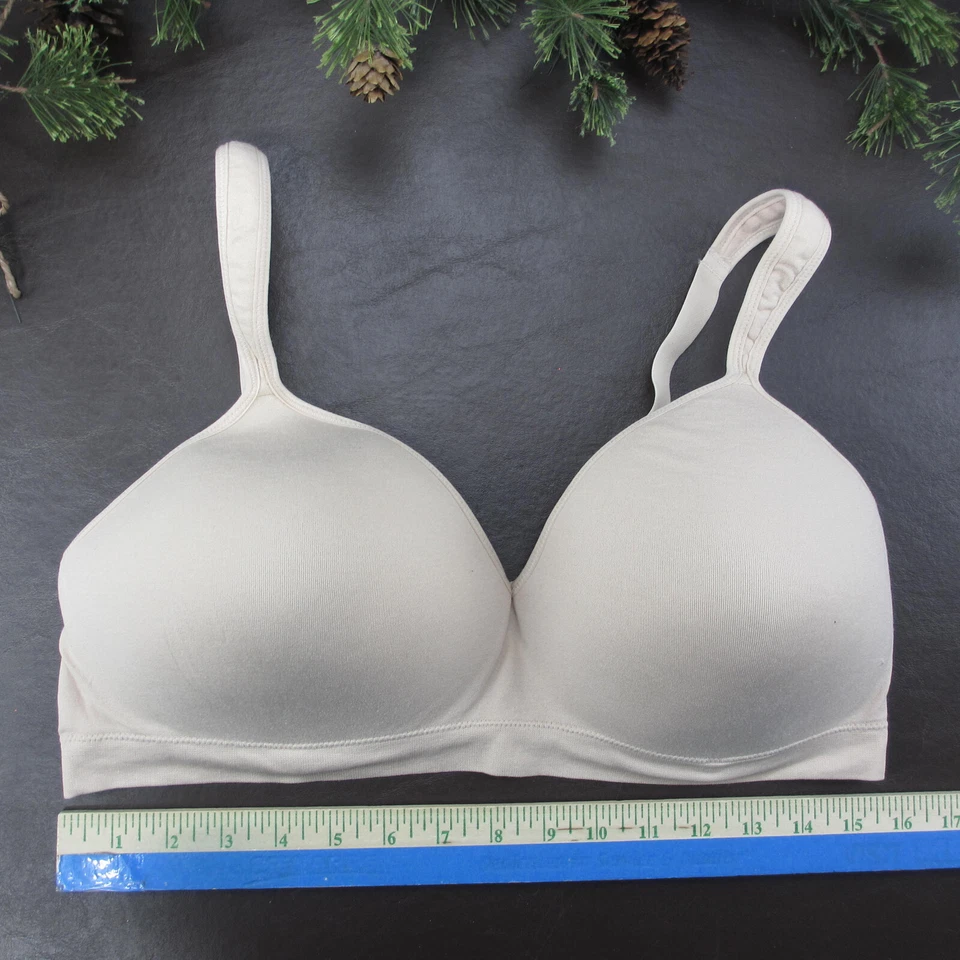 Sujetador Fruit of The Loom 42C Beige Acolchado Inalámbrico Cierre Ajustable Espalda Foto 2 de 4