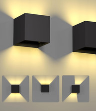 COPPIA  APPLIQUE CUBO G9 DA PARETE DOPPIO FLUSSO IDEALE DA INTERNO/ESTERNO