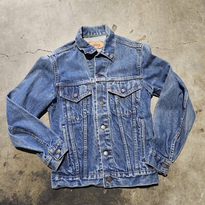 Vintage 80s LEVI'S Type 3 Trucker DENIM JACKET Men Small 34R Made