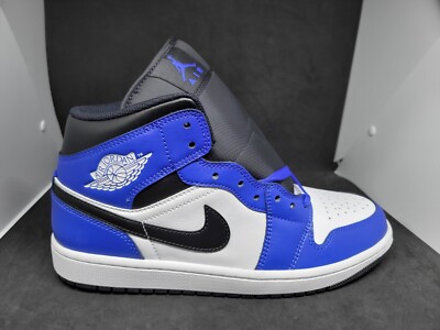Nike Mens Air Jordan Mid Shoes Game Royal Black White