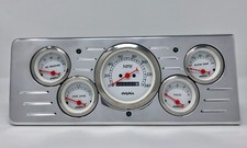 1940 Chevy Car 5 Gauge Panel Dash Cluster Set Mechanical White 1940 Chevy Car 5 Gauge Panel Dash Cluster Set Mechanical White