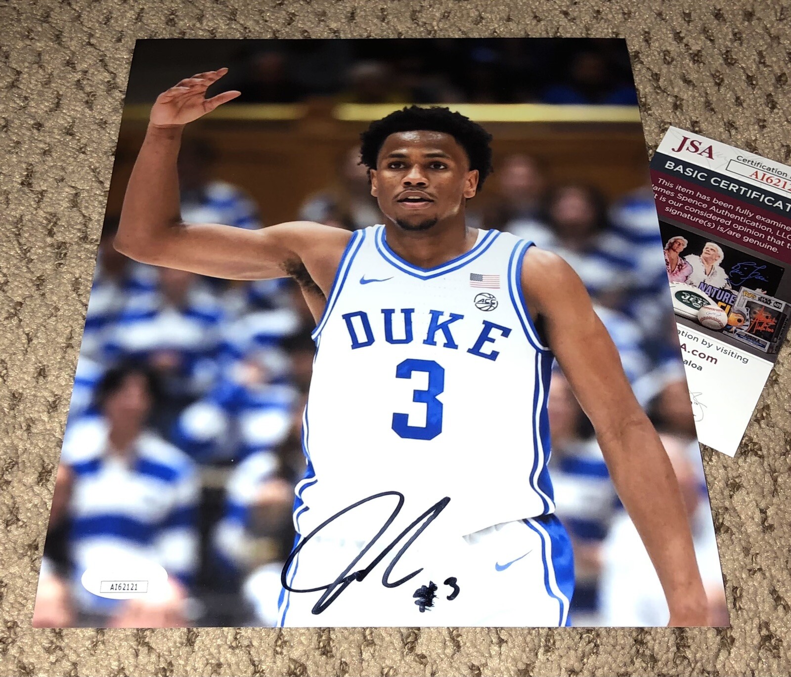 JEREMY ROACH SIGNED 8X10 PHOTO JSA DUKE BASKETBALL AUTOGRAPH BLUE DEVILS AUTO 