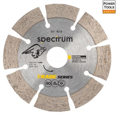 Ox Tools TC15-115/22 Spectrum Trade 15 mm Allzweck-Diamanttrennscheibe - 115/...