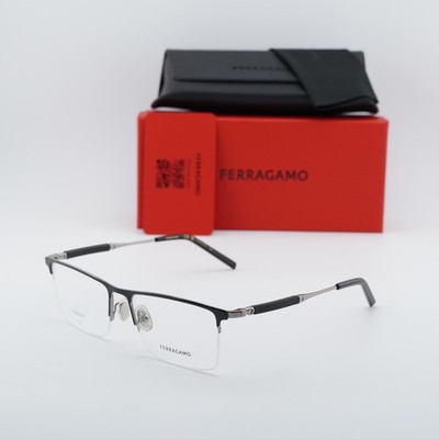 Salvatore Ferragamo SF2586 081 Grey 55mm Eyeglasses New Authentic