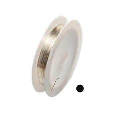 24 Gauge, 925 Sterling Silver Wire Round Half Hard Made in USA - 25FT by CRAFT