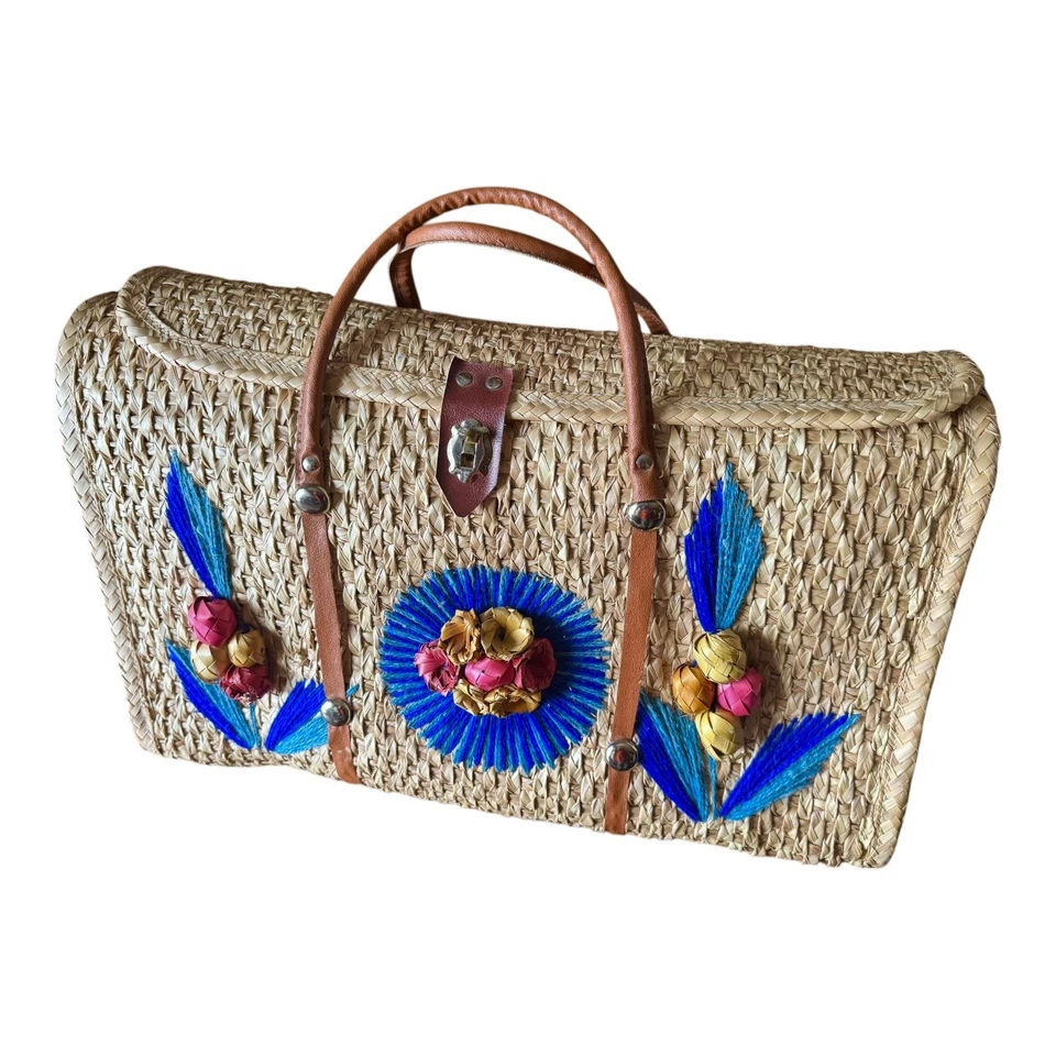 Vintage 1960’s Wicker Bag - Image 2 of 4
