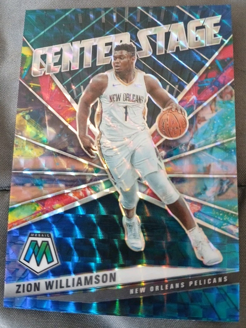 2020-21 Panini Mosaic Center Stage Zion Williamson #7
