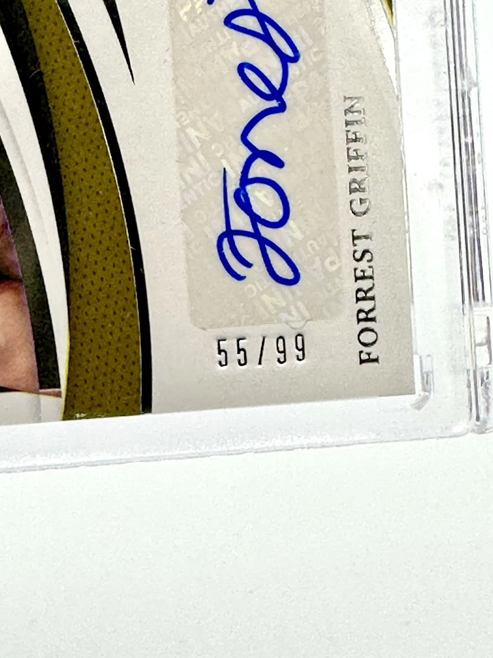 2021 Immaculate UFC Forrest Griffin Heralded Signatures Autograph Card #’d /99 - Image 3 of 3