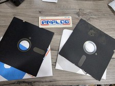 2x Analog Computing Magazine Atari 5.25" Floppy Disks March 1986