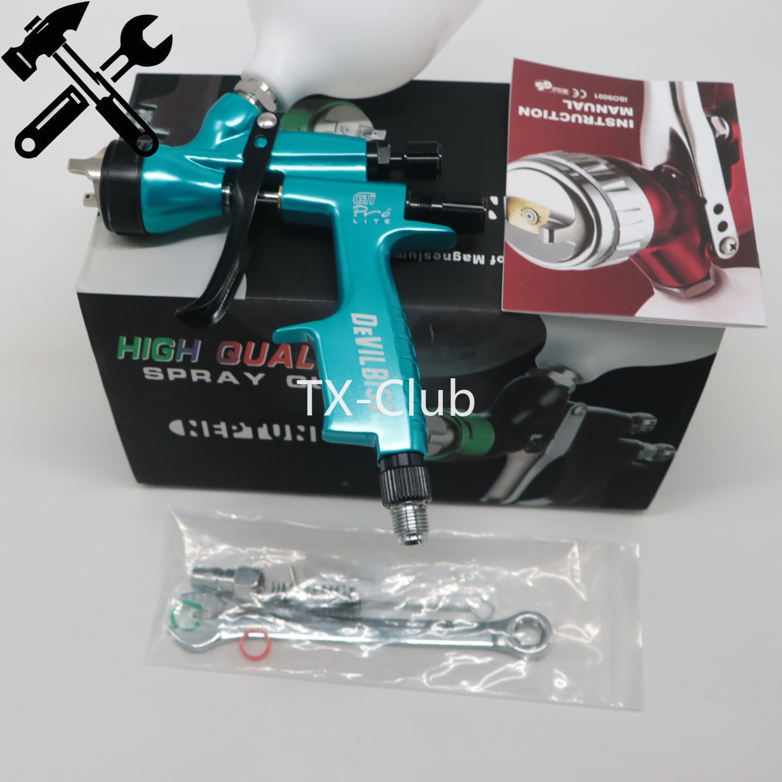 Купить devilbiss neptune 110b 1.3 cg kv aluminum gauge spray 