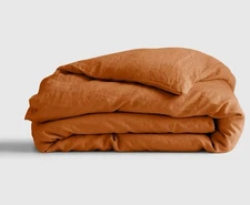NWOT Quince King Cal King Linen Flax Duvet Terracotta