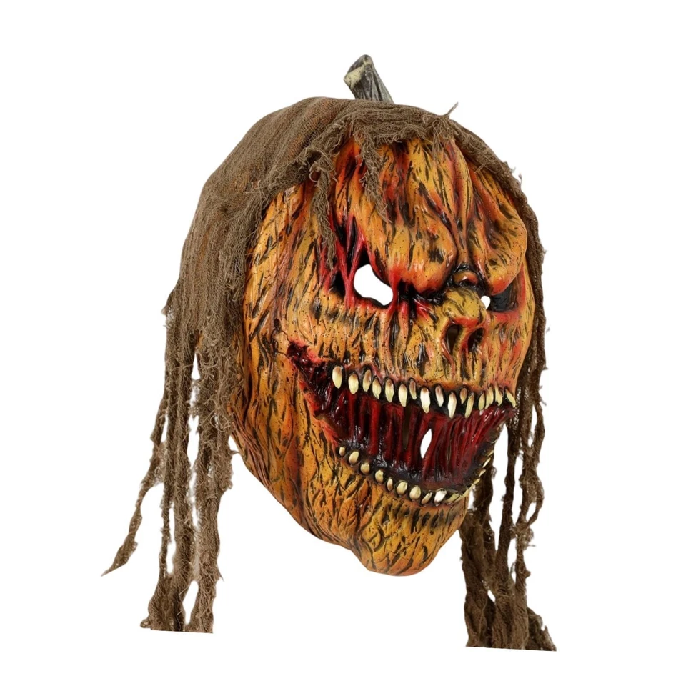 Halloween Kürbis Gesicht Kopf Maske Party Pub Urlaub Bar Scary Cosplay - Bild 2 von 4