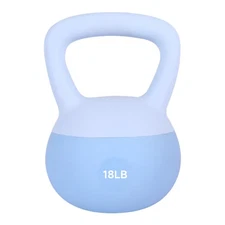 Leikefitness Soft Kettlebells, Steel Shot Filled Weights for Women and Men, 18LB