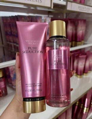 Victoria's Secret Pure Seduction Lotion & Mist Set, 8 fl oz & 8.4 fl oz, Pink