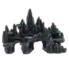 Aquarium Mountain View Ornaments Large Rockery Fish Tank Stone Landscaping De...