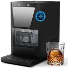 2pcs Clear Sphere Ice Maker Machine for Whiskey Bourbon, Cocktails Self-Cleaning