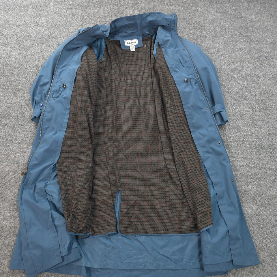 Abrigo LL Bean para mujer extra grande verde extraíble forro de lana trinchera vintage años 90 Foto 4 de 4