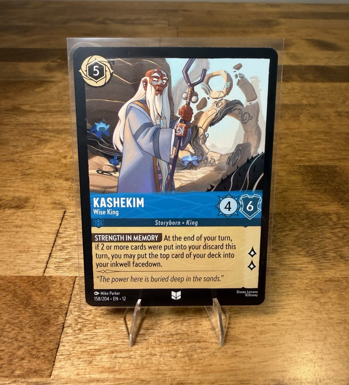 Disney Lorcana Wilds Unknown Kashekim - Wise King 158/204 Uncommon