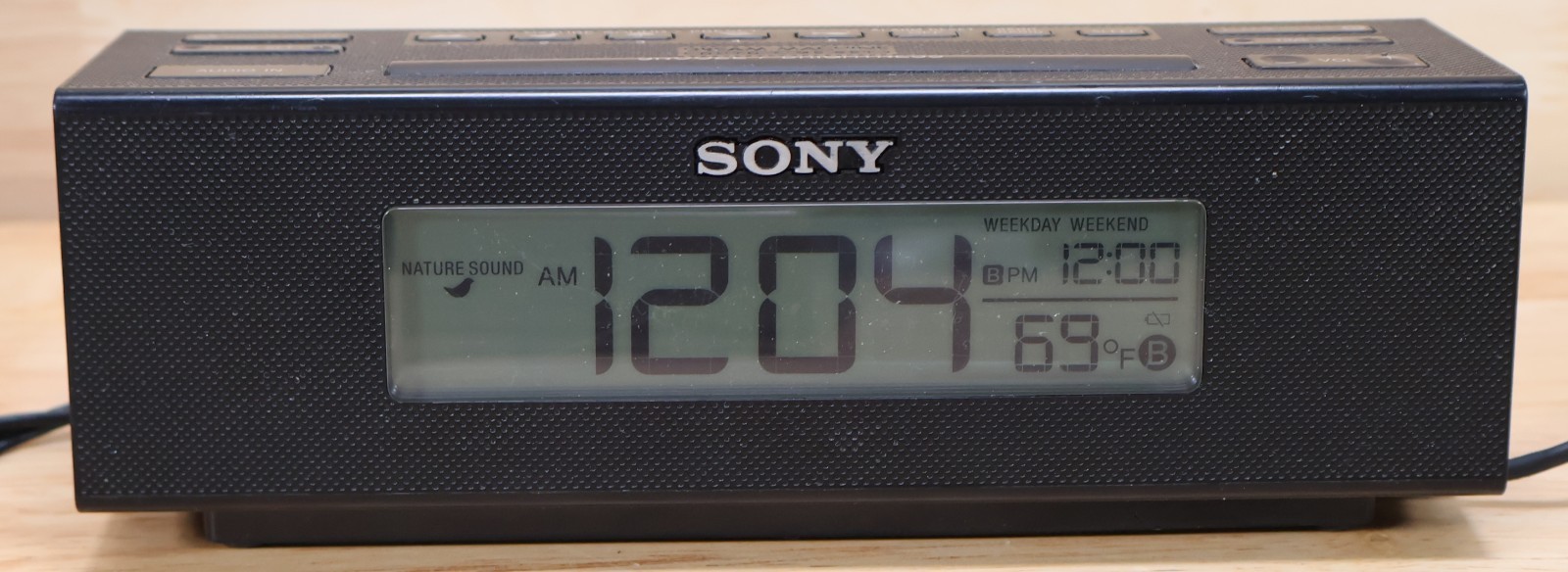 Sony ICF-C707 FM/AM Clock Radio Digital Alarm & Calming Sounds