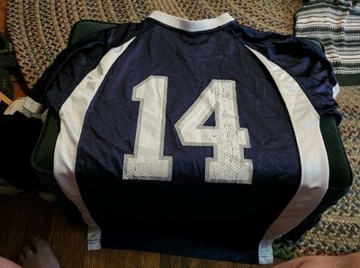 Penn state Football Jersey Vintage Mens XL Navy Blue Adidas #14 | eBay