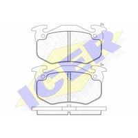 Icer BremsbeläGe Hinten FüR Peugeot 206 CC Renault Clio II Megane I