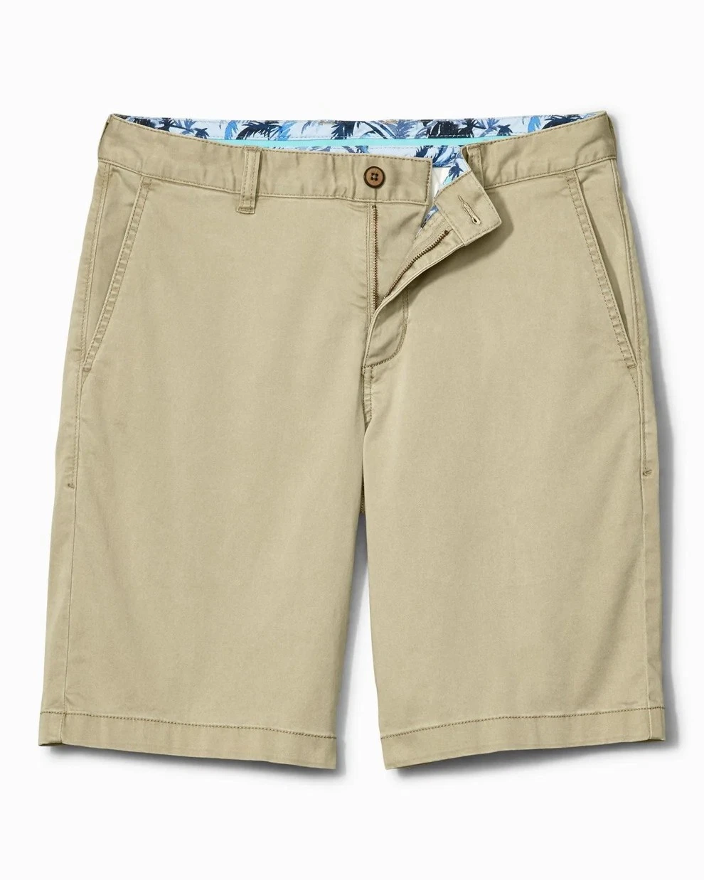 Tommy Bahama BT Mens 52 Boracay 9" Chino Stretch Flat Front Shorts Khaki NWT