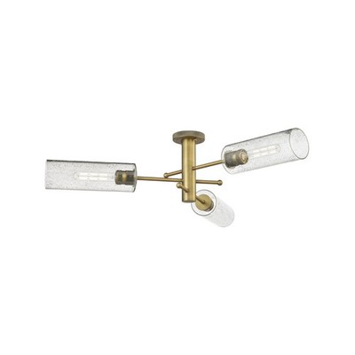 Innovations Lighting 434-3F-11-40 Crown Point Flush Crown Point 3 - Brass
