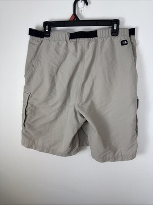 The North Face Class V Cargo Shorts Mens Large Khaki Flat Front