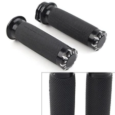 2pcs 1" Black Handlebar Hand Grips Fit Harley Iron 1200 2018-2020