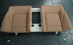Rücksitz BMW 7er F01 Rückenlehne Sitz Leder Lehne SHZ Dakota Sattelbraun Hell