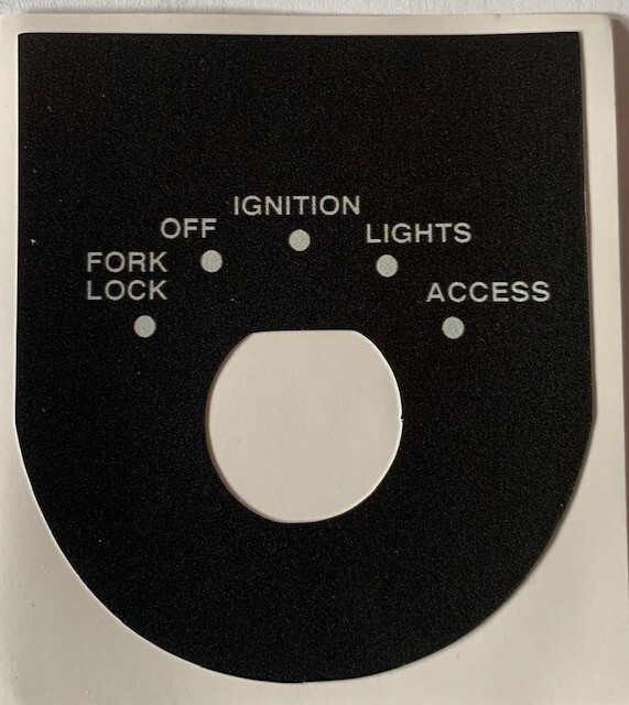 Harley Davidson ignition switch decal 7142779A eBay