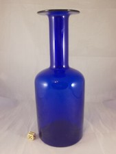 Holmegaard Kastrup XL Glas Vase GULVASE 31cm Design Otto Brauer Danmark 60s Rar